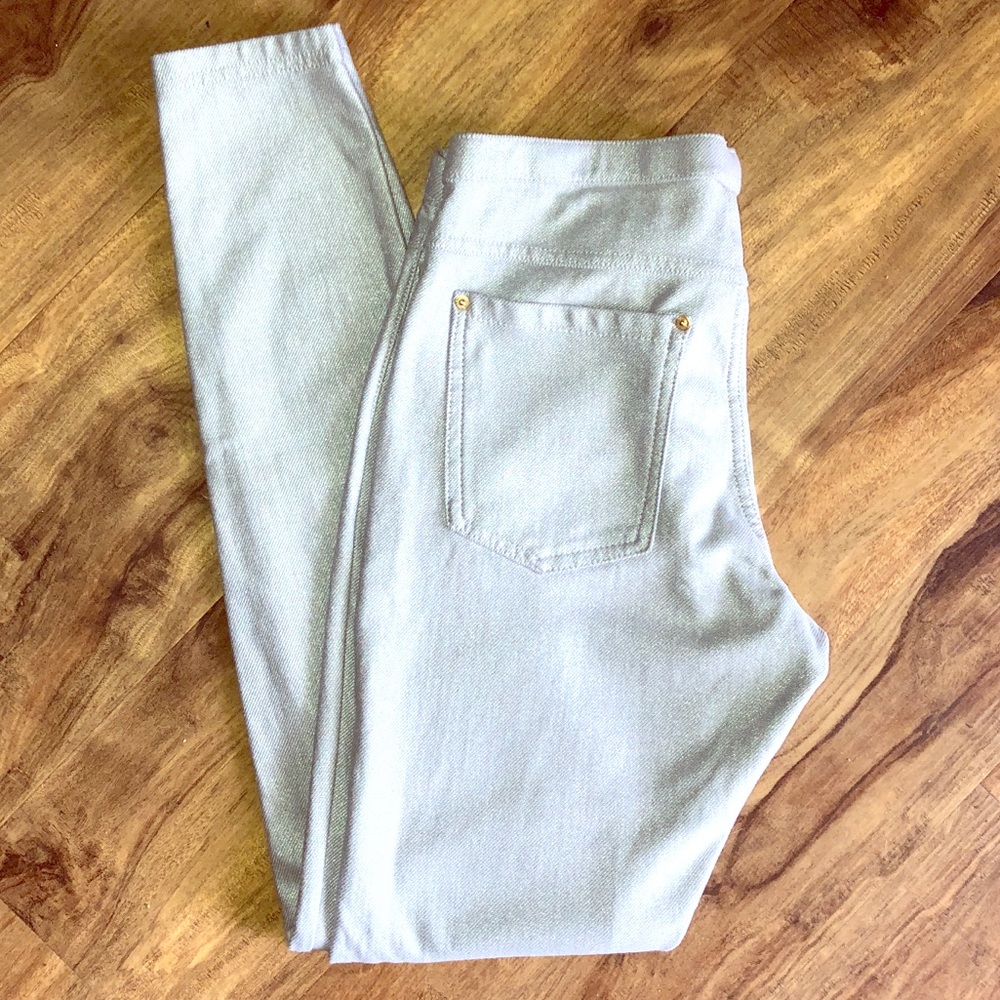 Silver Jeggings NWOT